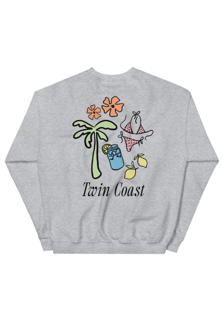 Tropical Crewneck - Grey