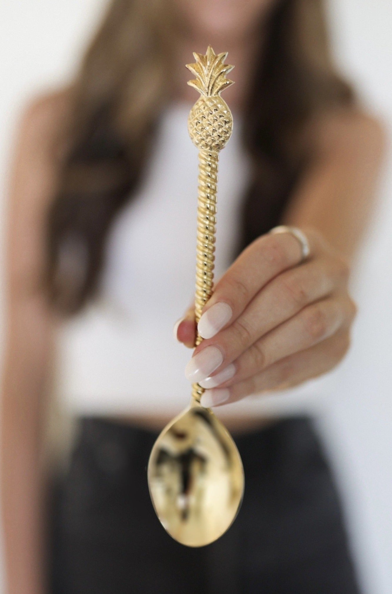 Gold Pineapple Spoon