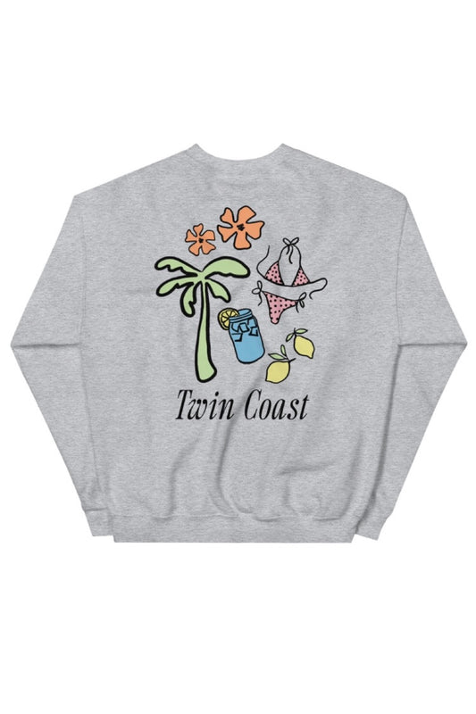Tropical Crewneck - Grey