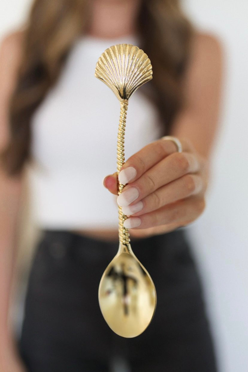 Gold Shell Spoon